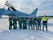 Lietadl Eurofighter Typhoon na leteckej zkladni Kuchya